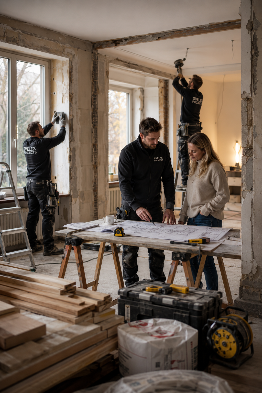 Planung und Umsetzung während der Renovierung